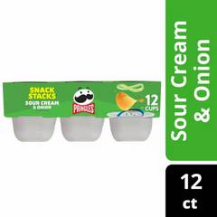 Pringles Snack Cups Sour Cream & Onion Potato Crisps Chips Multipack - 8.8oz/12ct