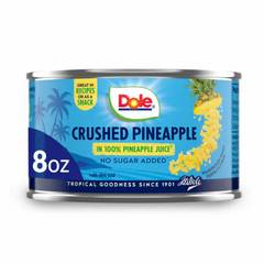 Dole Crushed Pineapple in 100% Juice, 8 oz
