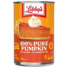 Libby's 100% Pure All-Natural Canned Pumpkin, 15 oz