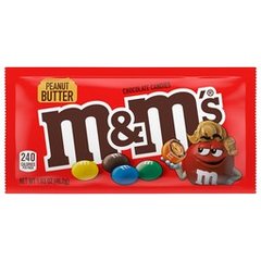 M&m's Peanut Butter Milk Chocolate Candy Full Size 1.63 oz Bag 1.63 oz