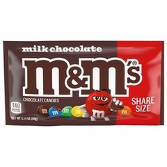 M&M'S Milk Chocolate Candy - Share Size, 3.14 oz