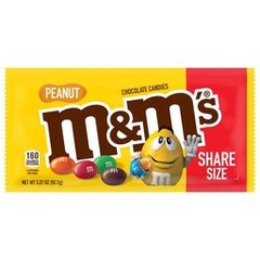 M&m's Peanut Milk Chocolate Candy Share Size 3.27 oz Bag 3.27 oz
