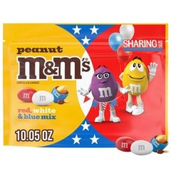 M&m's M&m's Peanut Red White & Blue Summer Candy 10.05 oz