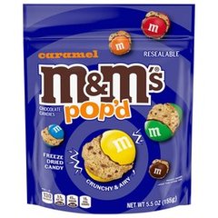 M&M'S Pop'D Caramel Milk Chocolate Crunchy Colorful Freeze-Dried Candy, 5.5 oz