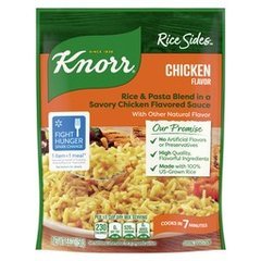 Knorr Chicken Flavor Rice Cooks in 7 Minutes, No Artificial Flavors, 5.6 oz Regular Pouch