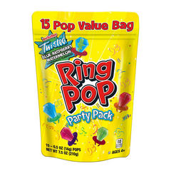 Ring Pop Party Pack Assorted Flavor Lollipops, 15 ct