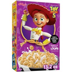 Kellogg's Toy Story Vanilla Loops Breakfast Cereal - 13.2 oz No Certified Synthetic Colors