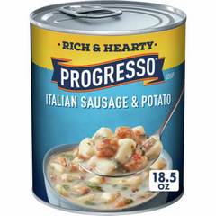 Progresso Rich and Hearty Italian Sausage and Potato Canned Soup Gluten Free 18.5 oz 18.5 oz