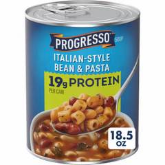 Progresso Protein Italian Style Bean & Pasta Soup, 18.5 oz