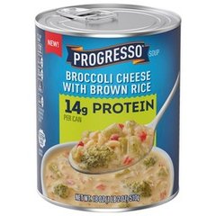 Progresso Protein Soup Broccoli Cheese with Brown Rice 18 oz