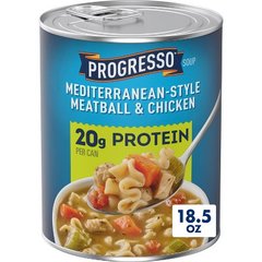 Progresso Protein Mediterranean Style Meatball & Chicken Soup - 18.5 oz