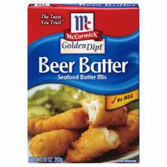McCormick Golden Dipt Beer Batter Seafood Batter Mix, 10 oz