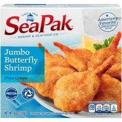 Seapak Jumbo Butterfly Shrimp Oven Crispy 9 oz