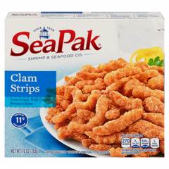 Seapak Clam Strips in an Oven Crunchy Breading 10 oz (Frozen Seafood) 10 oz