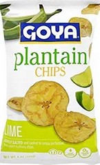 GOYA Plantain Chips, Lime Flavor, 5 oz Bag