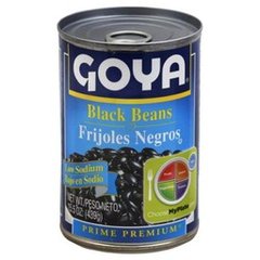 Goya Premium Black Beans, Low Sodium