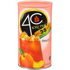 4C Peach Iced Tea Mix 82.6 oz Canister