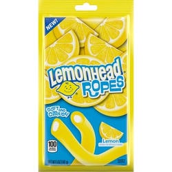 Lemonheads Ropes Candies 5 Ounce Peg Bag