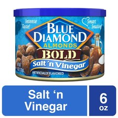 Blue Diamond Salt 'N Vinegar Flavored Almonds 6 oz 6 oz Can