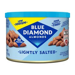 Blue Diamond Low Sodium Lightly Salted Almonds 6 oz 6 oz Can