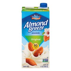 Almond Breeze Dairy Free Shelf Stable Original Almond Milk Quart