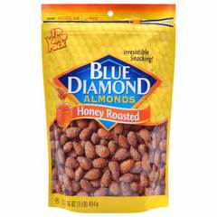 Blue Diamond Honey Roasted Almonds, 16 oz
