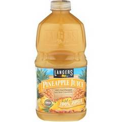 Langers Pineapple Juice 100% Pure, 64 Fl Oz - Natural Sweetness and Refreshing Taste