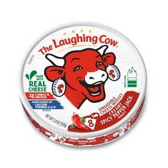 The Laughing Cow Creamy Spicy Pepper Jack Variety Spreadable Cheese Wedges 5.4 oz Box (8 Count) 8 Pack