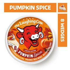 The Laughing Cow Creamy Pumpkin Spice Flavor Spreadable Cheese Wedges - 8 - 5.4 Oz