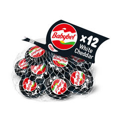 Babybel White Cheddar Snack Cheese 8.5 oz (12 Count)