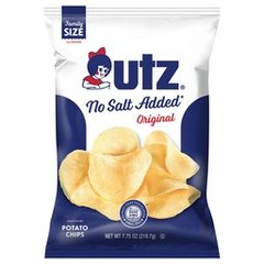 Utz No Salt Added Original Potato Chips - 7.75oz