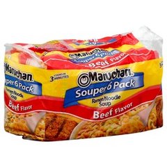 Maruchan Beef Flavor Ramen Noodle Soup Souper 6pk 6.3 oz Packages 18 oz