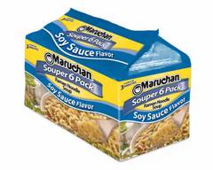 Maruchan Souper Ramen Noodle Soup Soy Sauce Pack of 6