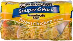 Maruchan Ramen Noodle Soup Roast Chicken Flavor Souper 6pk 6.3 oz Packages 18 oz