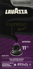 Lavazza Ground Medium Dark Roast Intenso Espresso Maestro Coffee 10 Capsules
