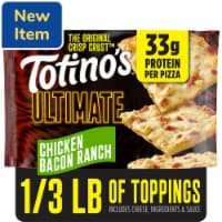 Totino's Ultimate Pizza Chicken Bacon Ranch 33g Protein Thin Crust Frozen Pizza
