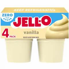 Jell O Vanilla Ready to Eat Refrigerated Pudding 14.5 oz 4 pk