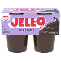 Jell-o Original Chocolate Pudding Cups Snack
