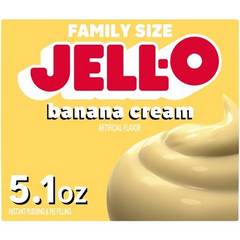 Jell-O Banana Cream Instant Pudding & Pie Filling Mix, 5.1 oz