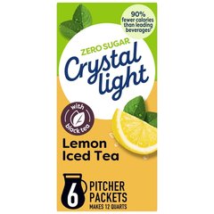 Crystal Light Lemon Iced Tea Pitcher Packs 6 Count