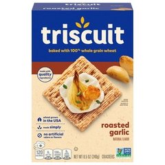 Triscuit Roasted Garlic Whole Grain Wheat Crackers 8.5 oz