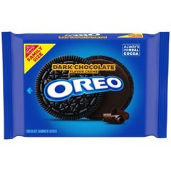 OREO Dark Chocolate Creme Chocolate Sandwich Cookies Family Size, 17 oz