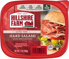 Hillshire Farm Ultra Thin Sliced Hard Salami Sandwich Meat 7 oz 7 oz Plastic Tub