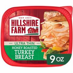 Hillshire Farm Ultra Thin Sliced Honey Roasted Turkey Breast Sandwich Meat 9 oz 9 oz