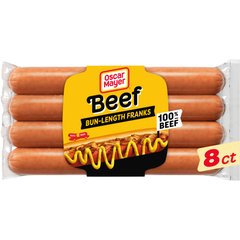 Oscar Mayer Bun-length Beef Franks Hot Dogs Pack