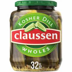 Claussen Kosher Dill Pickle Wholes 32 fl oz