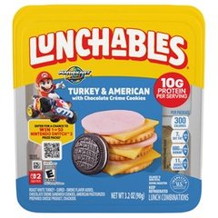 Lunchables Turkey & American with Chocolate Creme Cookies Lunch Combinations