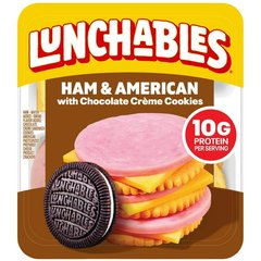 Lunchables Ham & American with Chocolate Creme Cookies Pack