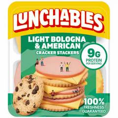Lunchables Light Bologna & American Convenience Meals 3.1 oz 3.1 oz