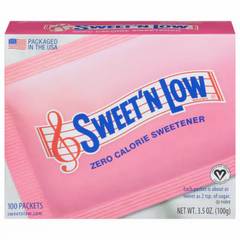 Sweet 'N Low Zero Calorie Sweetener Packet 100 ea 100 ea